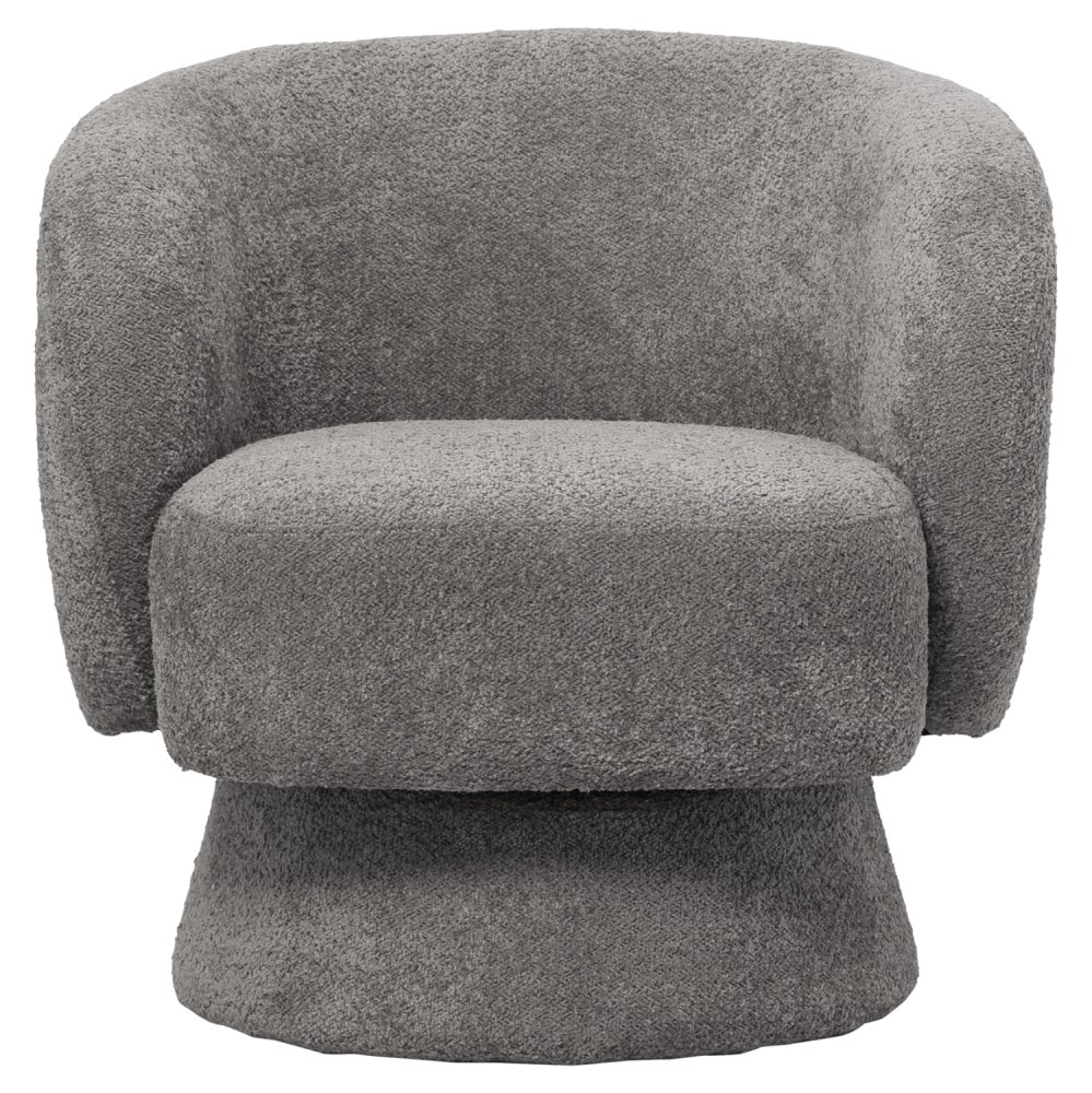 SESSEL GRAU BOUCLE STOFF 78x81x77Hcm