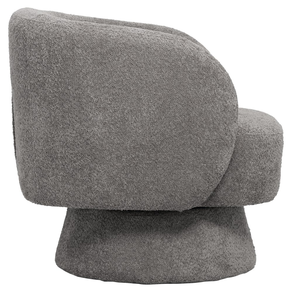 SESSEL GRAU BOUCLE STOFF 78x81x77Hcm