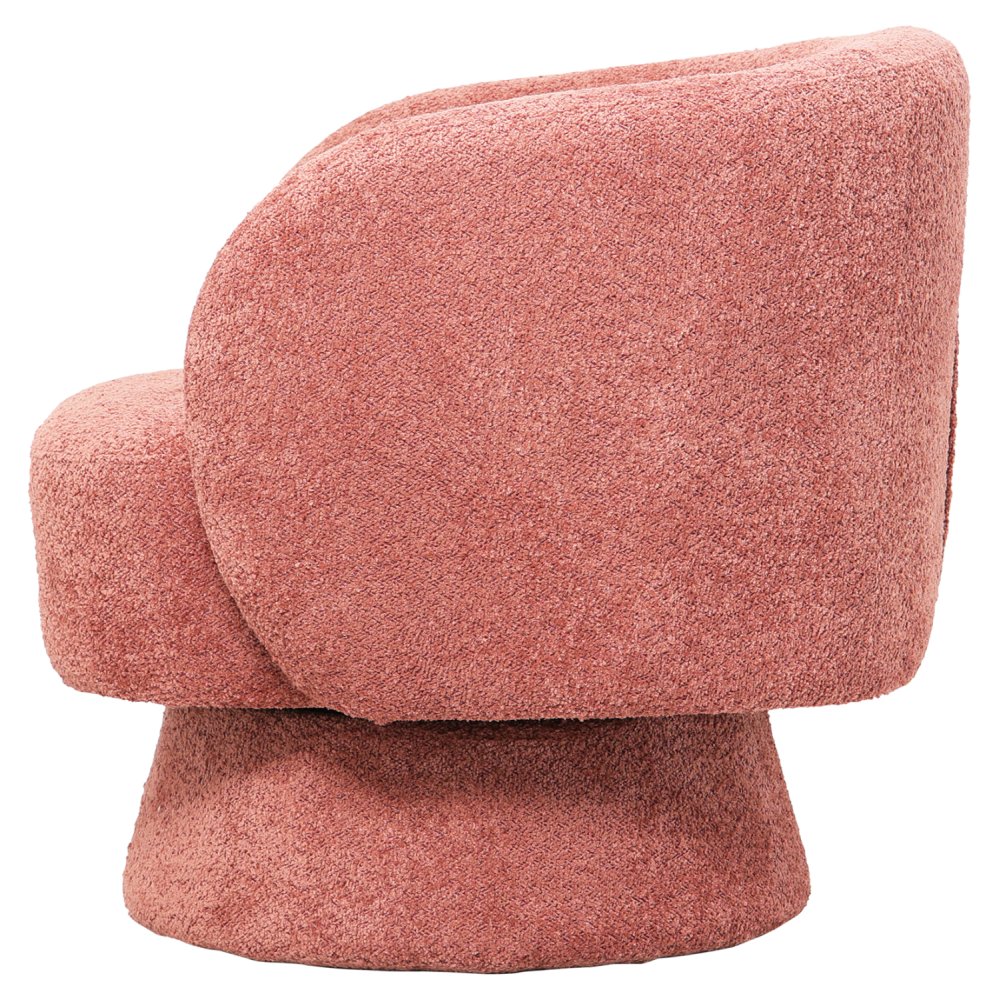 SESSEL PINK BOUCLE STOFF 78x81x77Hcm