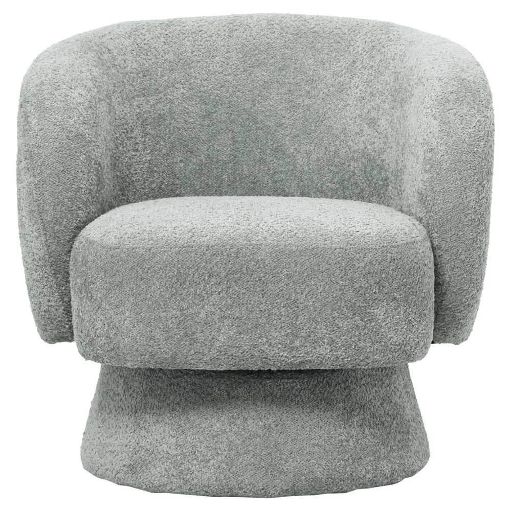 SESSEL PISTAZIEN GRÜN BOUCLE STOFF 78x81x77Hcm
