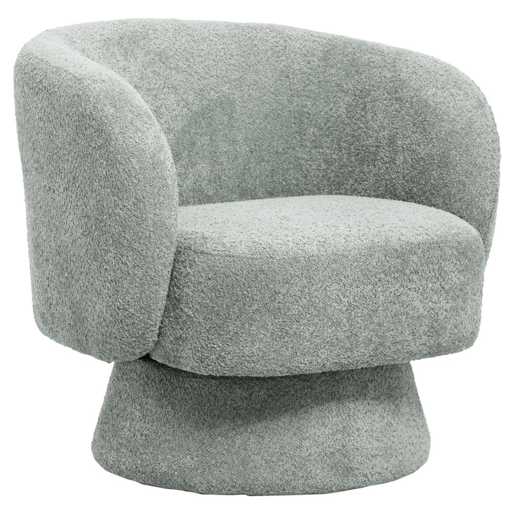 SESSEL PISTAZIEN GRÜN BOUCLE STOFF 78x81x77Hcm