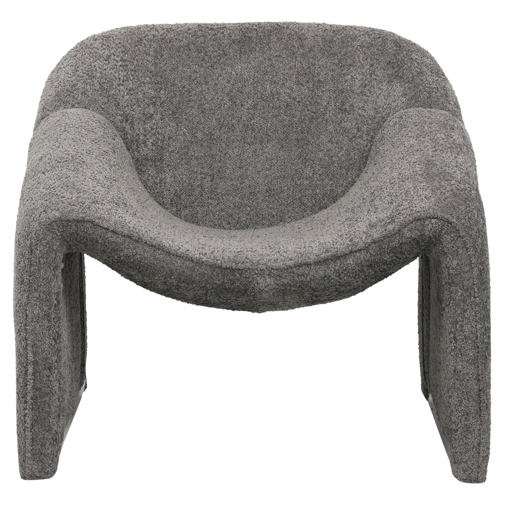 SESSEL MIT GRAUEM BOUCLE-STOFF 81x64x74cm