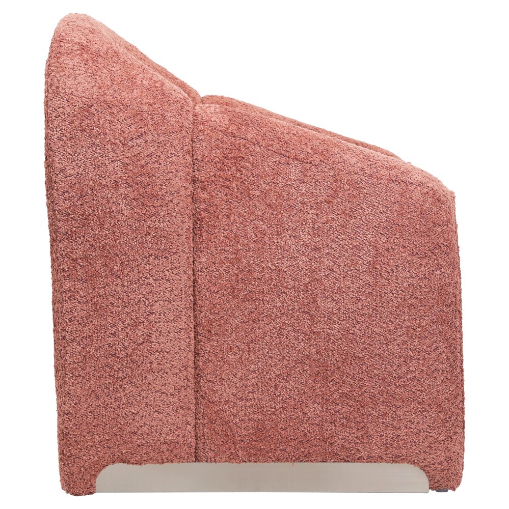 SESSEL MIT PINK BUCLE-STOFF 81x64x74cm