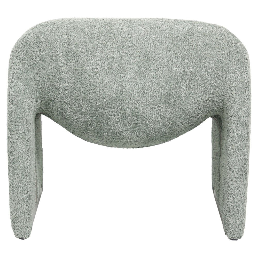 ARMCHAIR PISTACHIO GREEN BOUCLE FABRIC 81x64x74Hcm