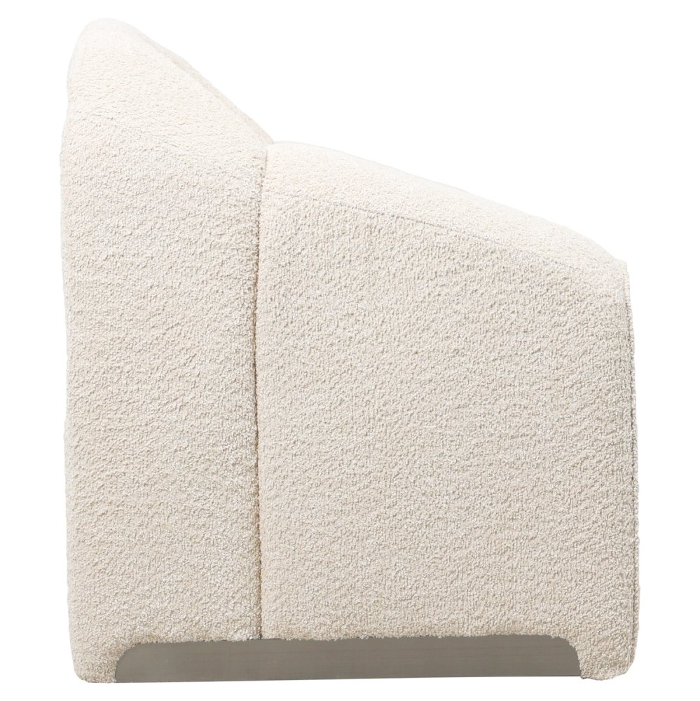 SESSEL MIT EKRU BUCLE-STOFF 81x64x74cm