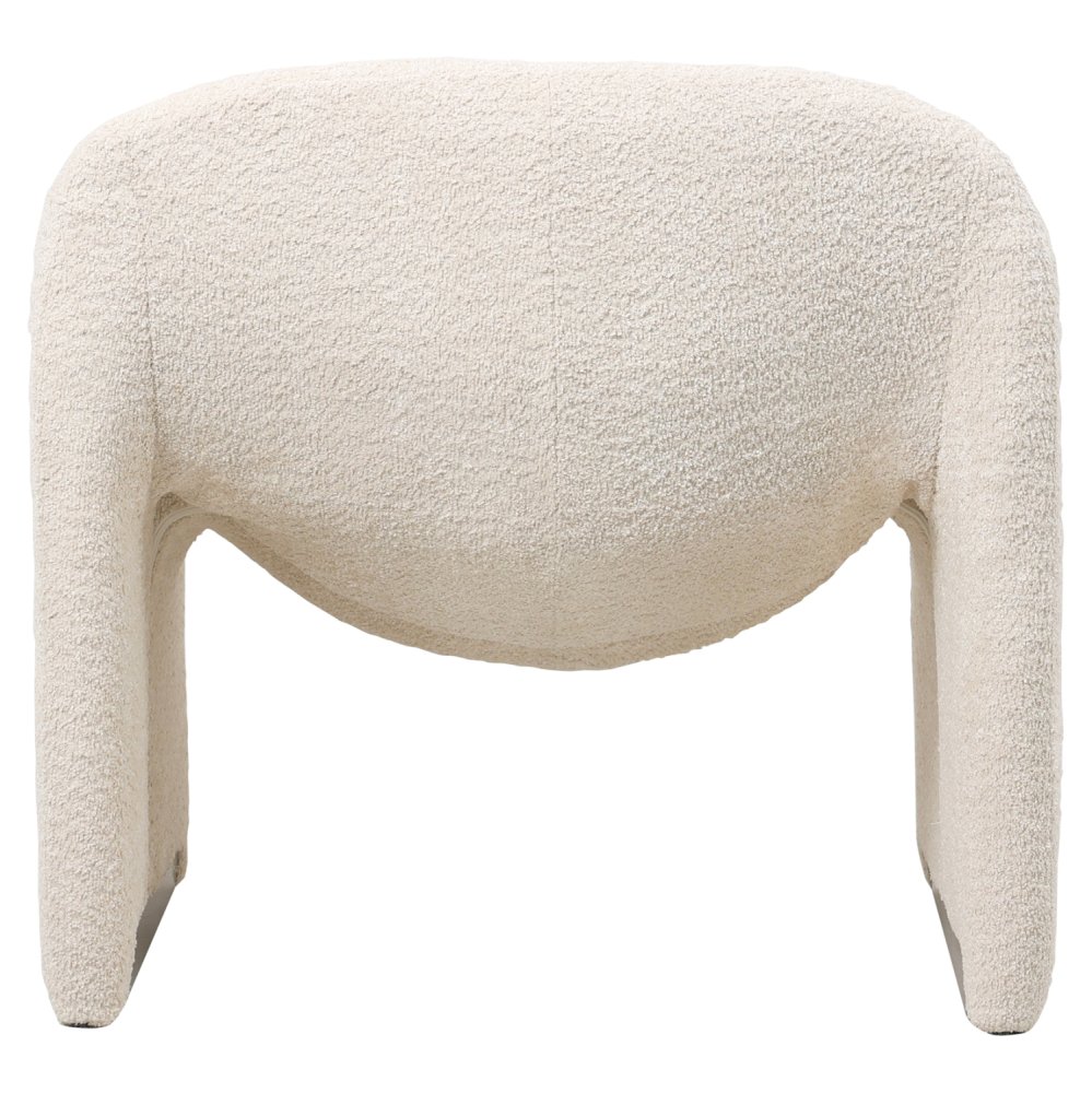 SESSEL MIT EKRU BUCLE-STOFF 81x64x74cm