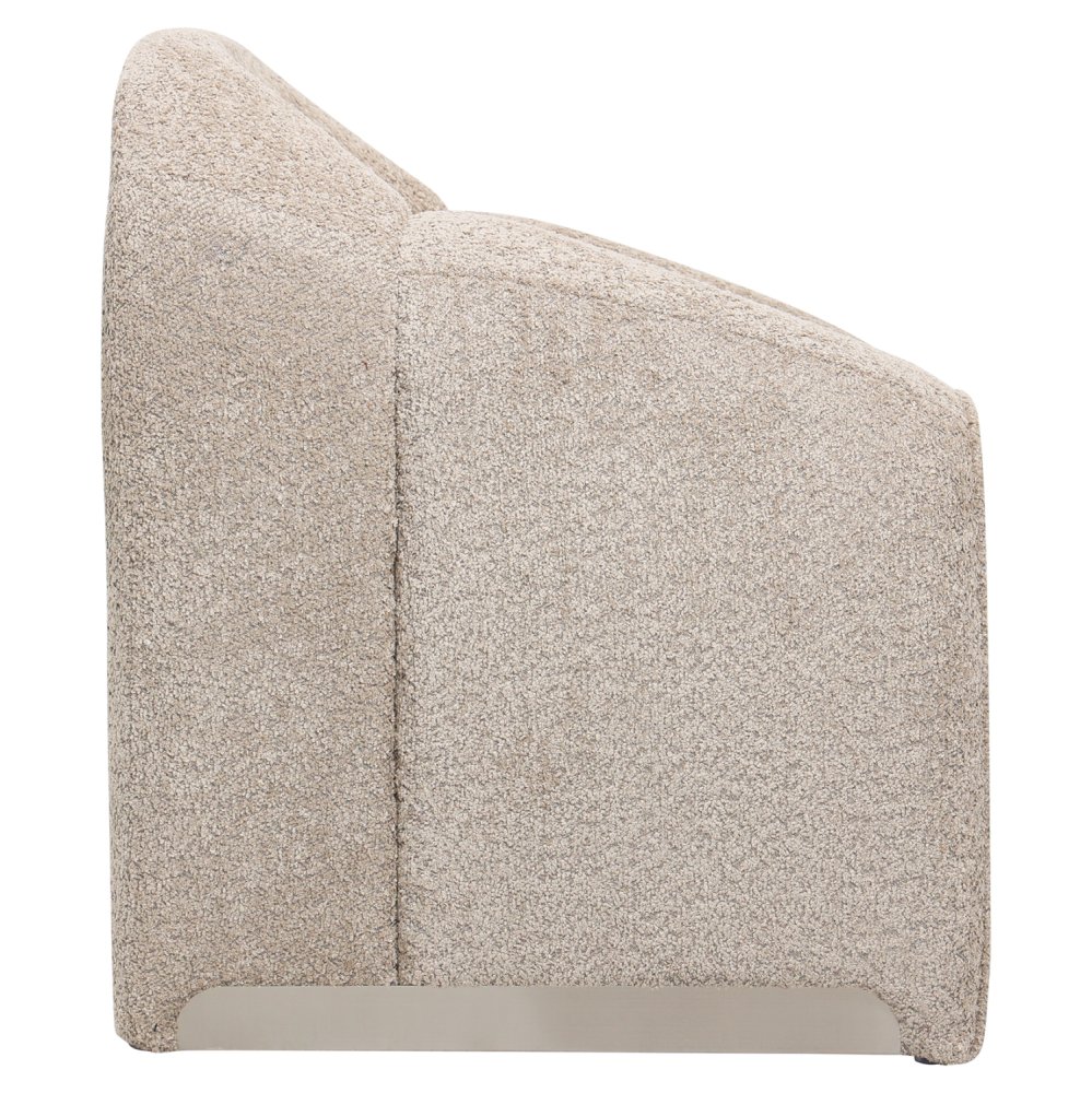 SESSEL MIT BEIGEM BUCLE-STOFF 81x64x74cm