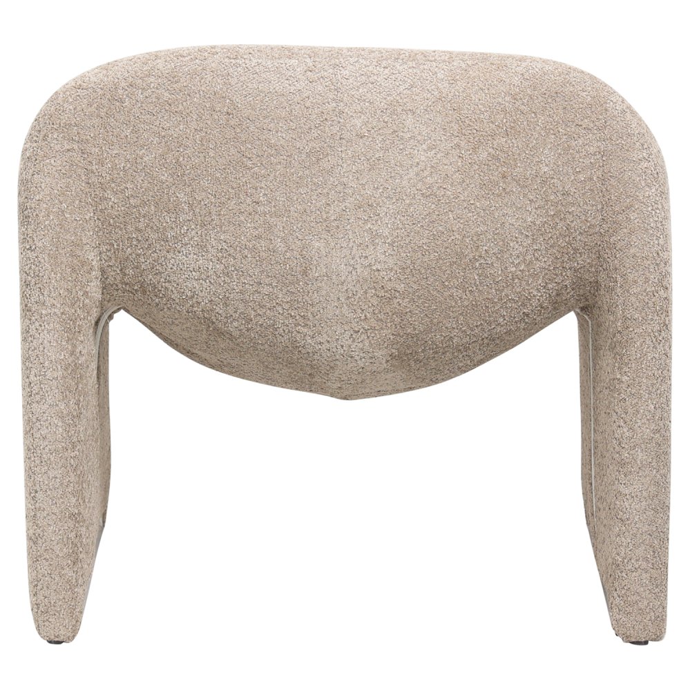 SESSEL MIT BEIGEM BUCLE-STOFF 81x64x74cm