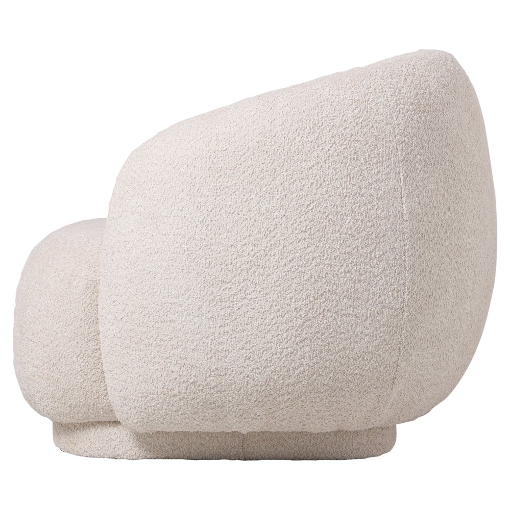 ARMCHAIR ECRU BOUCLE FABRIC 93x87x78H cm