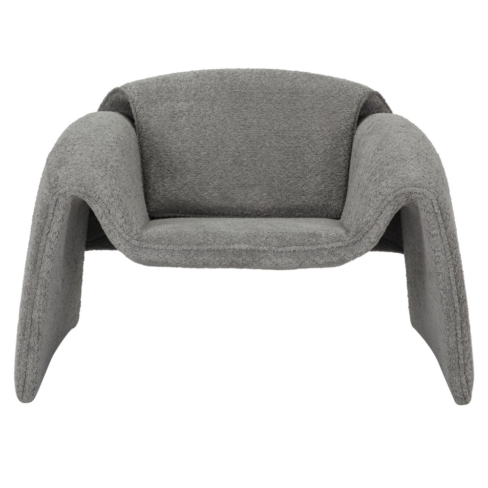 SESSEL GRAUER STOFF-METALLGESTELL 100x83x66Hcm