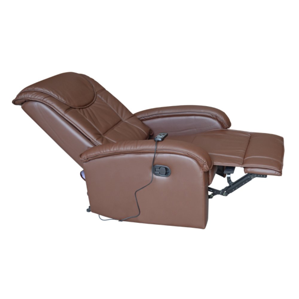 "Relax Me" sessel aus kunstleder mit massagefunktion in braun