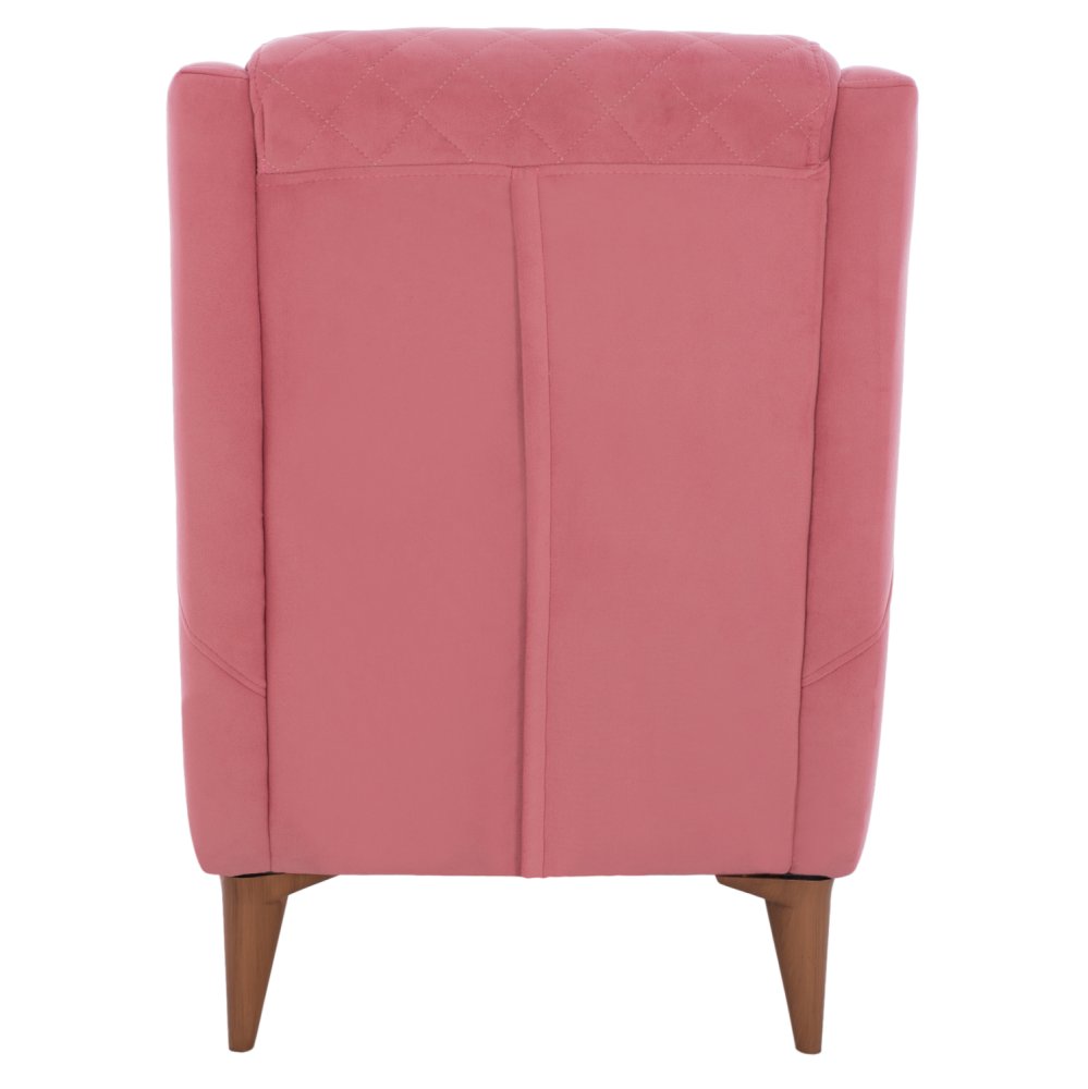 SESSEL "BERZERA HAYES" AUS ROSE SAMT 70x80x98 cm