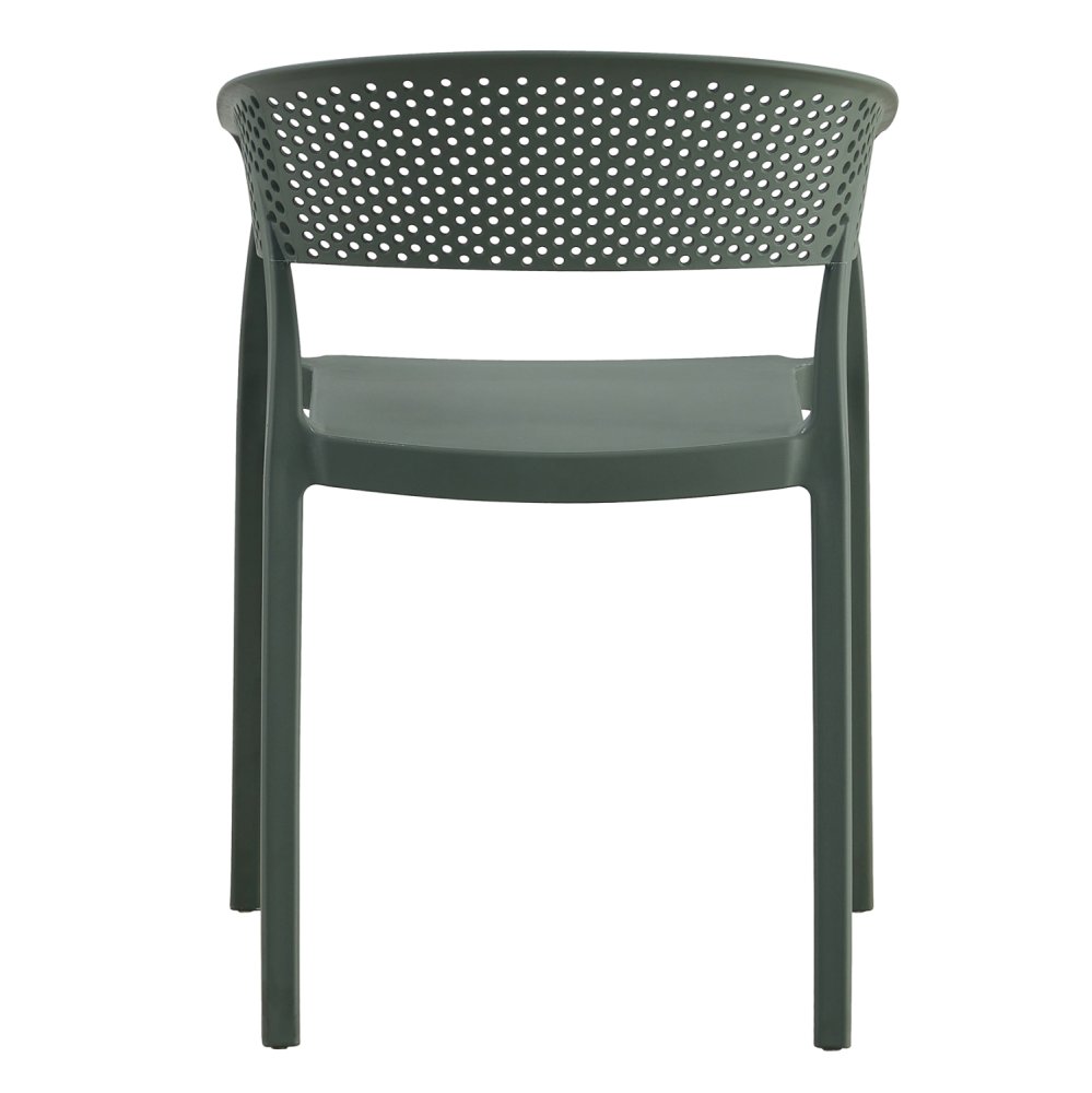 SESSEL POLYPROPYLEN IN DUNKEL OLIVE 53,5x50,5x73cm