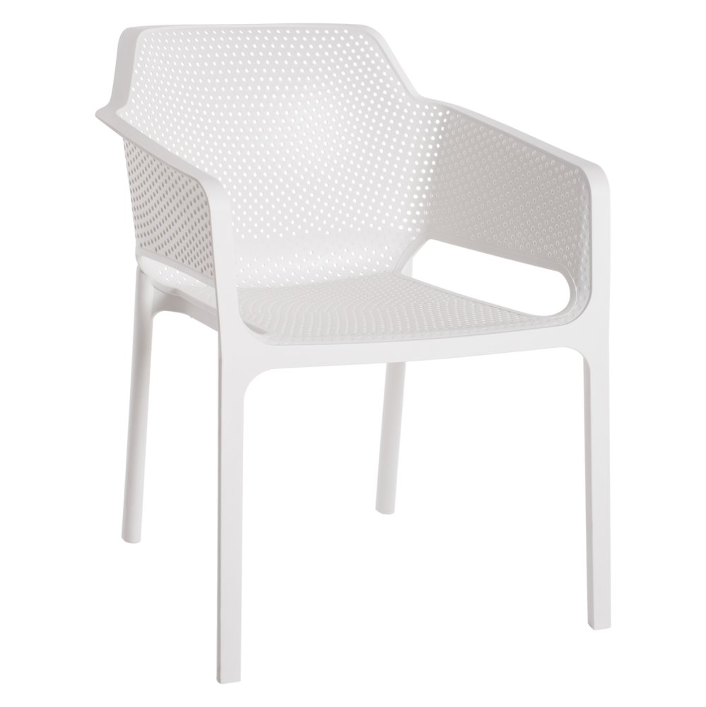 SESSEL POLYPROPYLEN WEISS 58,5x60x79,5 cm
