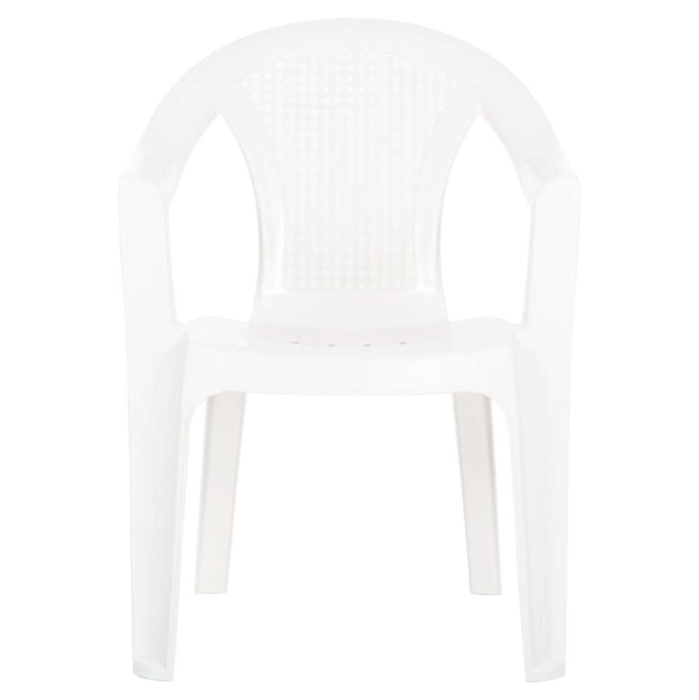 SESSEL AUS POLYPROPYLEN TUVANA WEISS 57x59,5x77Hcm