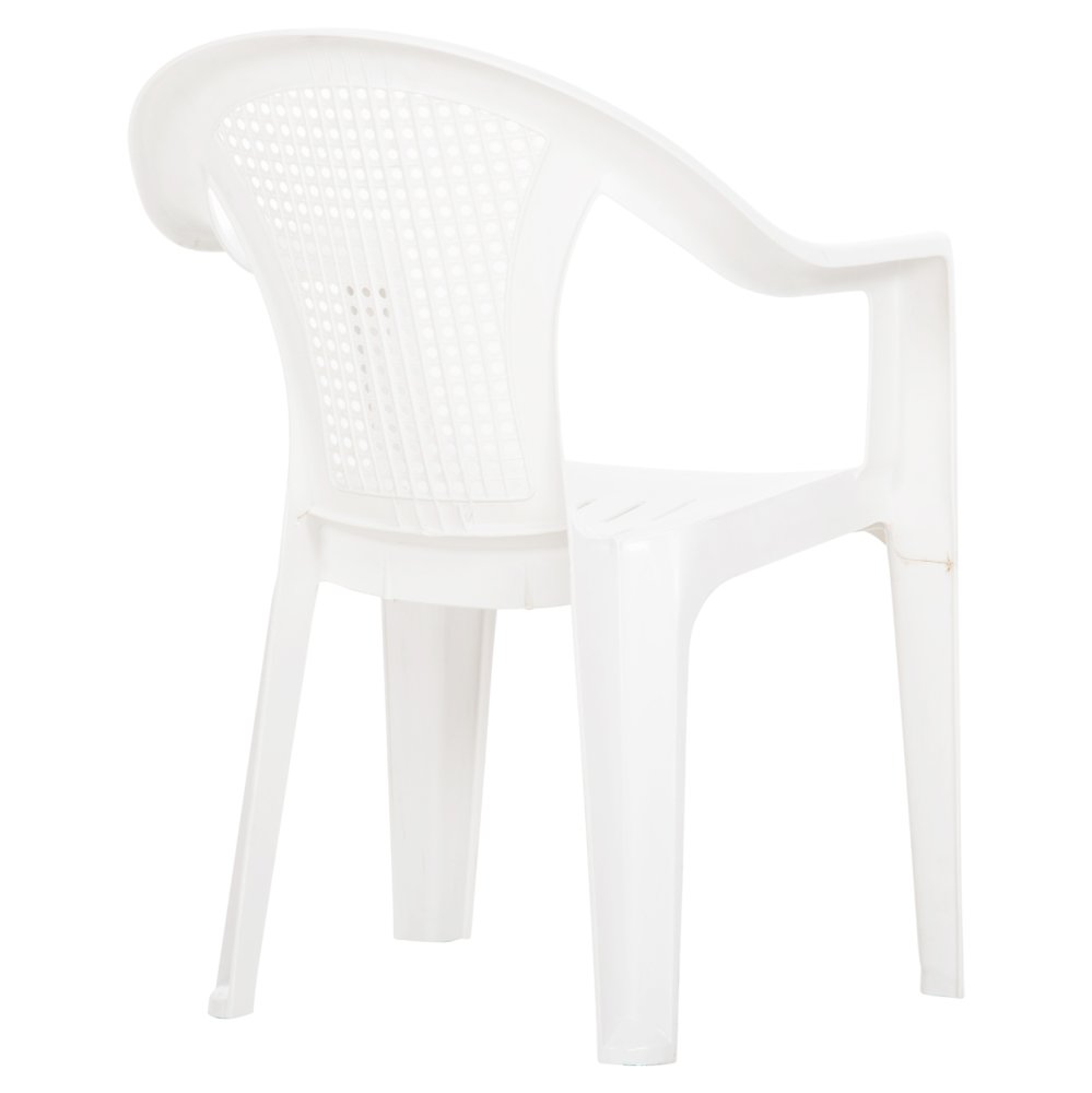 SESSEL AUS POLYPROPYLEN TUVANA WEISS 57x59,5x77Hcm