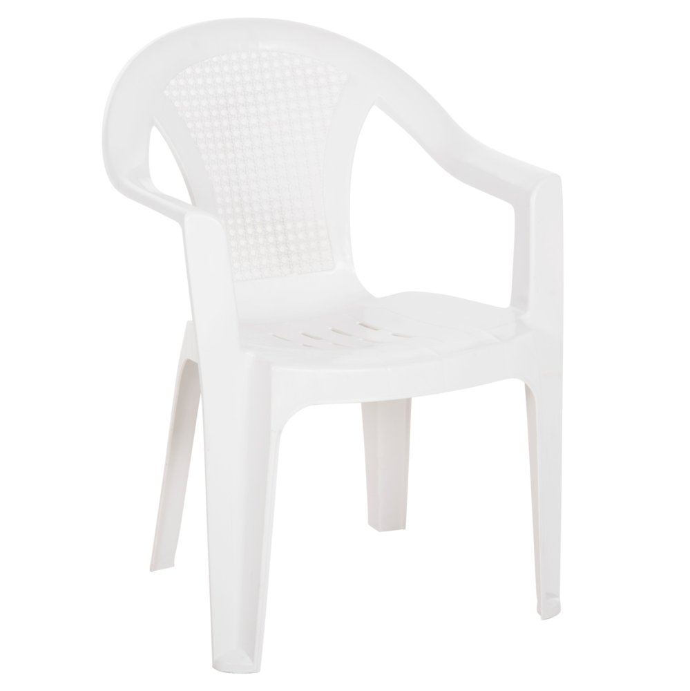 SESSEL AUS POLYPROPYLEN TUVANA WEISS 57x59,5x77Hcm