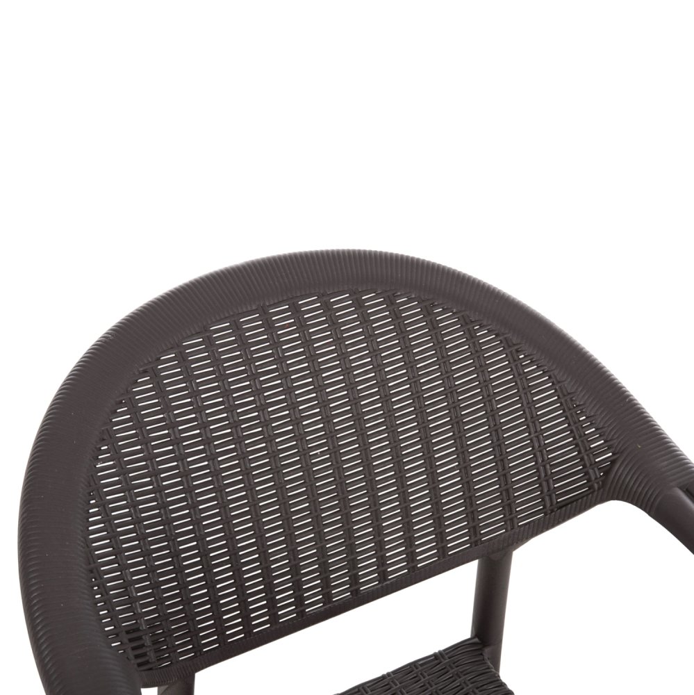 SESSEL AUS POLYPROPYLEN, BAMBUS-OPTIK, BRAUN, 63 x 59 x 81 cm