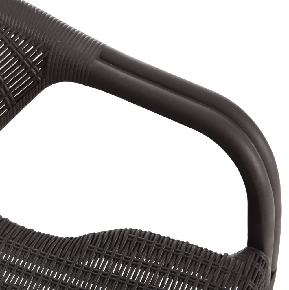 SESSEL AUS POLYPROPYLEN, BAMBUS-OPTIK, BRAUN, 63 x 59 x 81 cm
