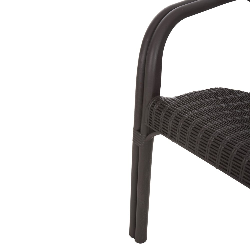 SESSEL AUS POLYPROPYLEN, BAMBUS-OPTIK, BRAUN, 63 x 59 x 81 cm