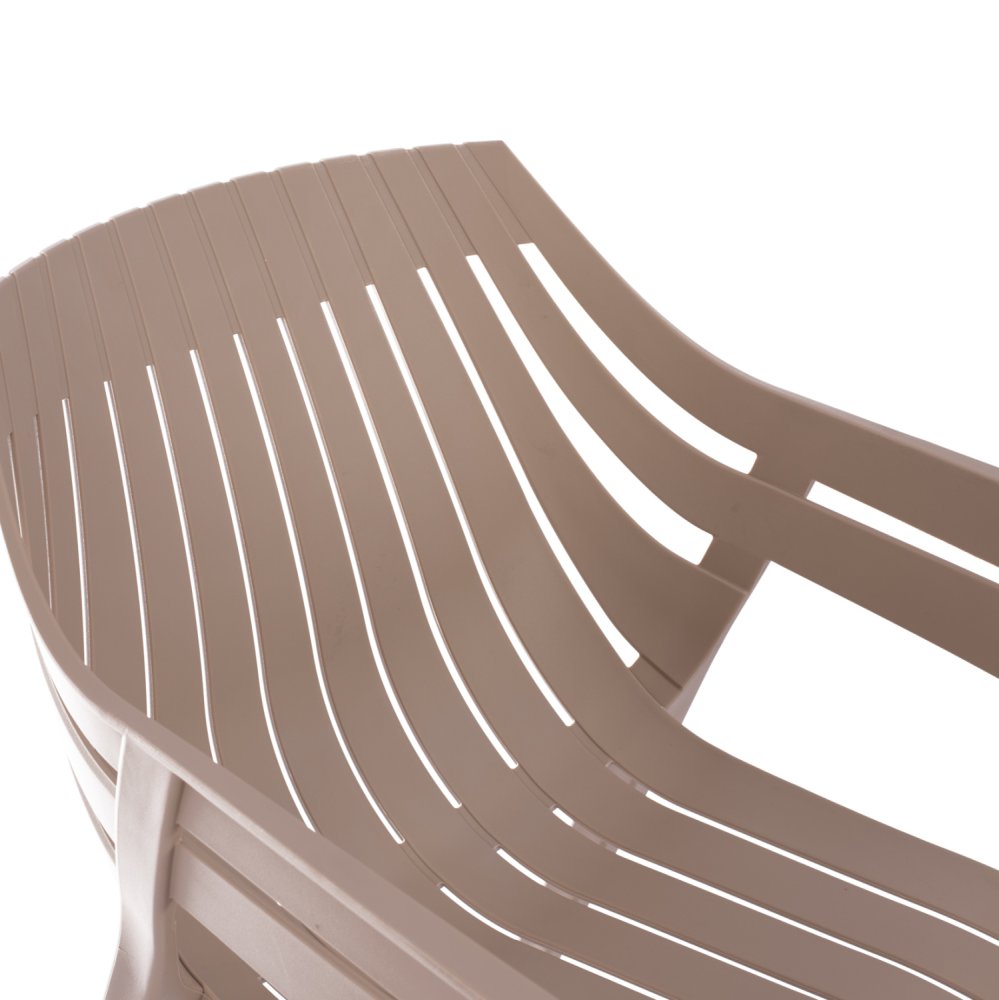 Moderner Sessel aus Polypropylen in Beige