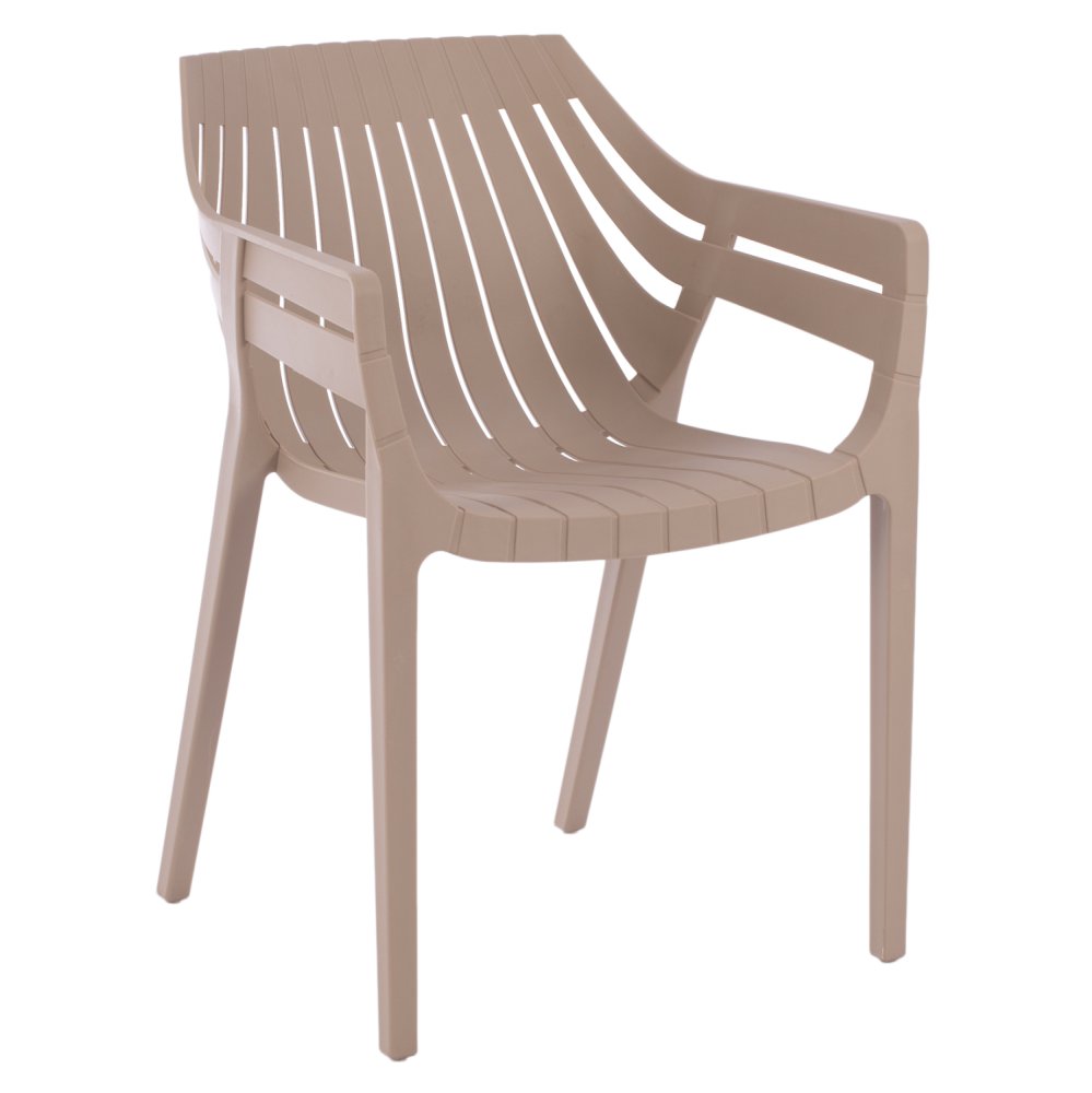Moderner Sessel aus Polypropylen in Beige