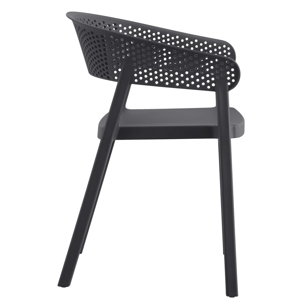 SESSEL POLYPROPYLEN IN GRAU 53,5x50,5x73cm