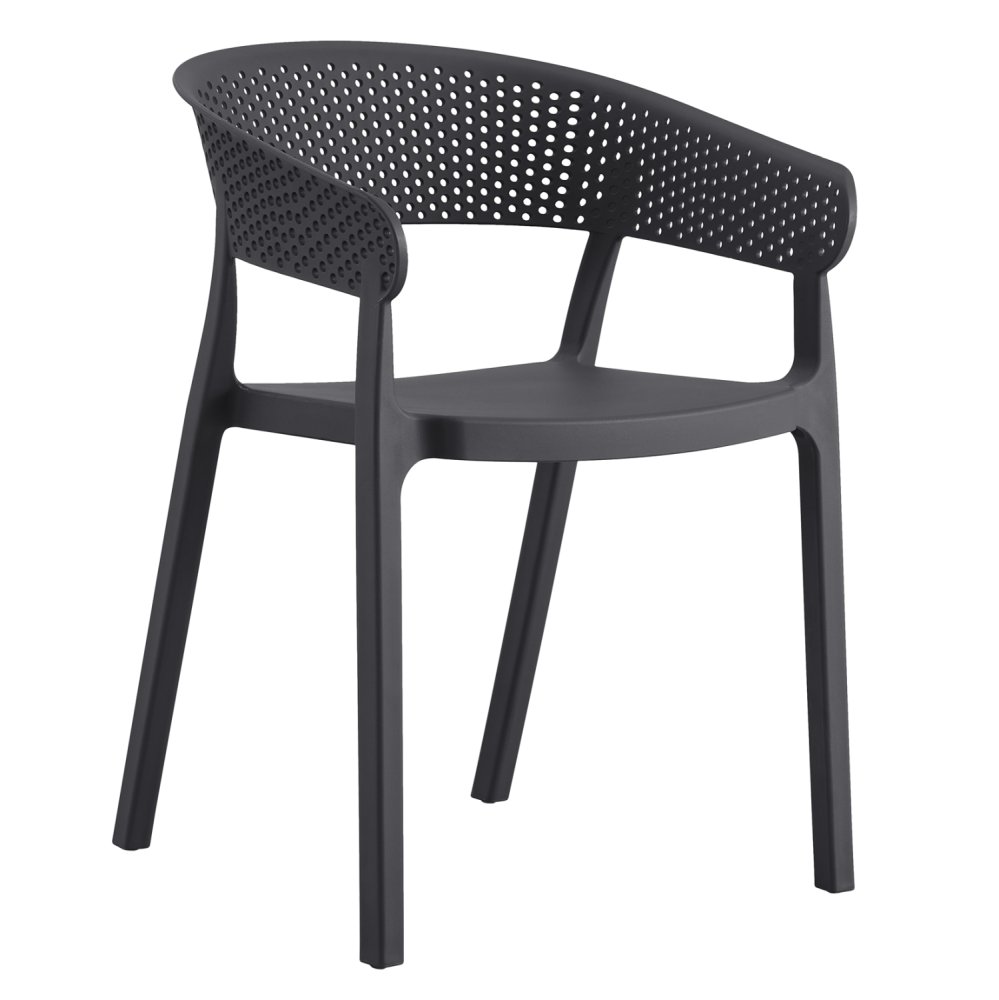 SESSEL POLYPROPYLEN IN GRAU 53,5x50,5x73cm