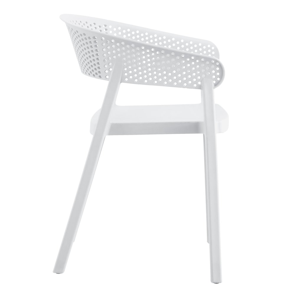SESSEL POLYPROPYLEN IN WEIß 53,5x50,5x73cm
