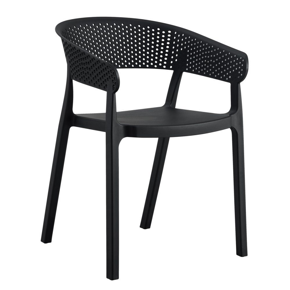 SESSEL POLYPROPYLEN IN SCHWARZ 53,5x50,5x73cm