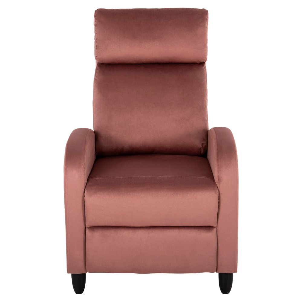 SESSEL RELAX ROSA SAMT 67,5x90x104Hcm