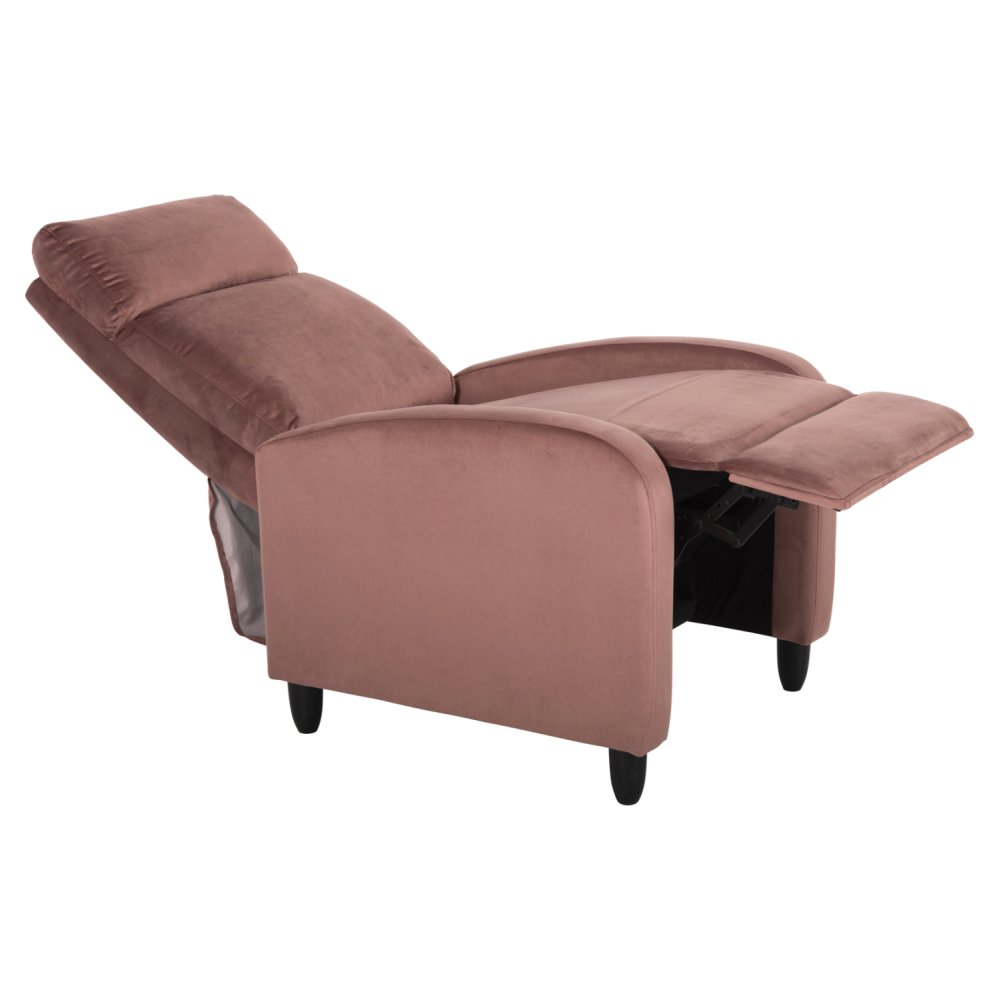 SESSEL RELAX ROSA SAMT 67,5x90x104Hcm
