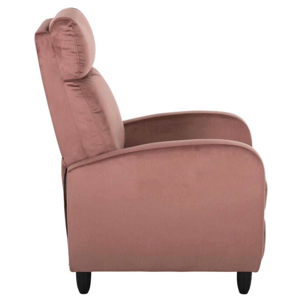 SESSEL RELAX ROSA SAMT 67,5x90x104Hcm