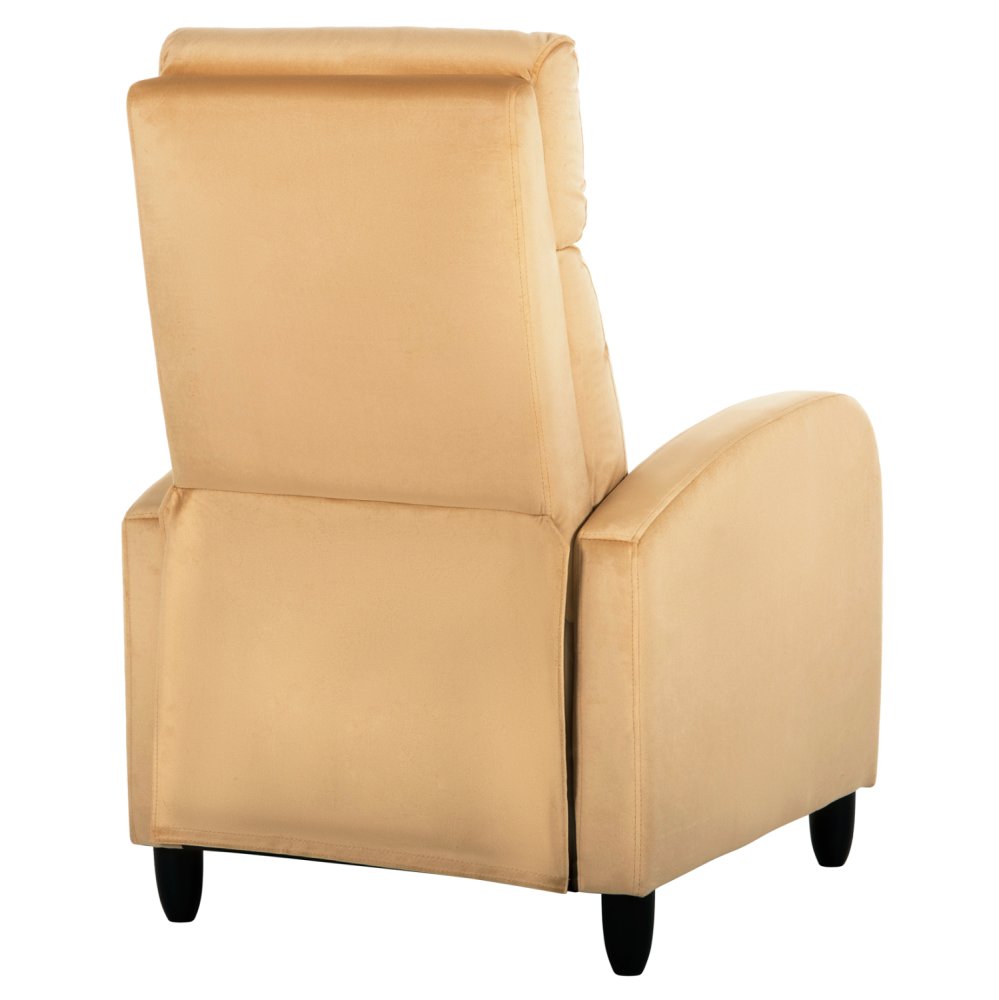 ARMCHAIR RELAX YELLOW GOLD VELVET 67,5x90x104Hcm