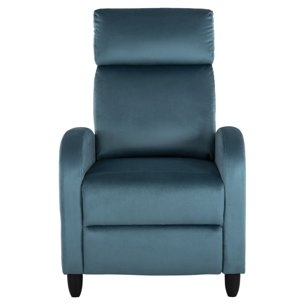 SESSEL RELAX BLAU SAMT 67,5x90x104Hcm