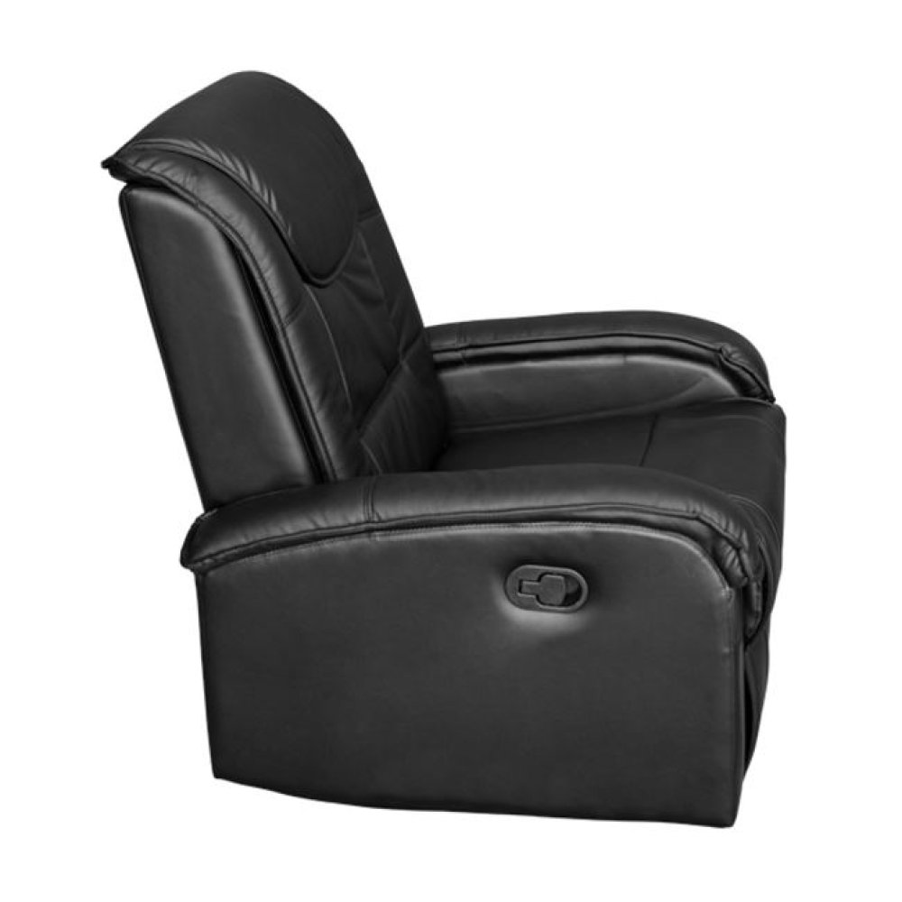 "Relax Me" sessel aus kunstleder mit massagefunktion in schwarz