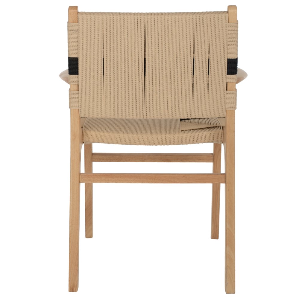 SESSEL GUMMIHOLZ UND SEIL 62,5x60x88Hcm