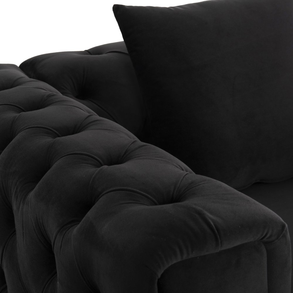SESSEL t.CHESTERFIELD MOBAR SAMT SCHWARZ-METALLBEINE 99x86,5x77Hcm