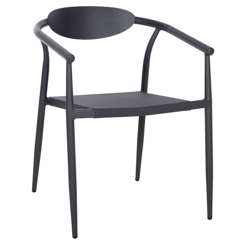 SESSEL ANTHRAZIT ALUMINIUM-ANTHRAZIT TEXTILENE 56x61x74,5Hcm