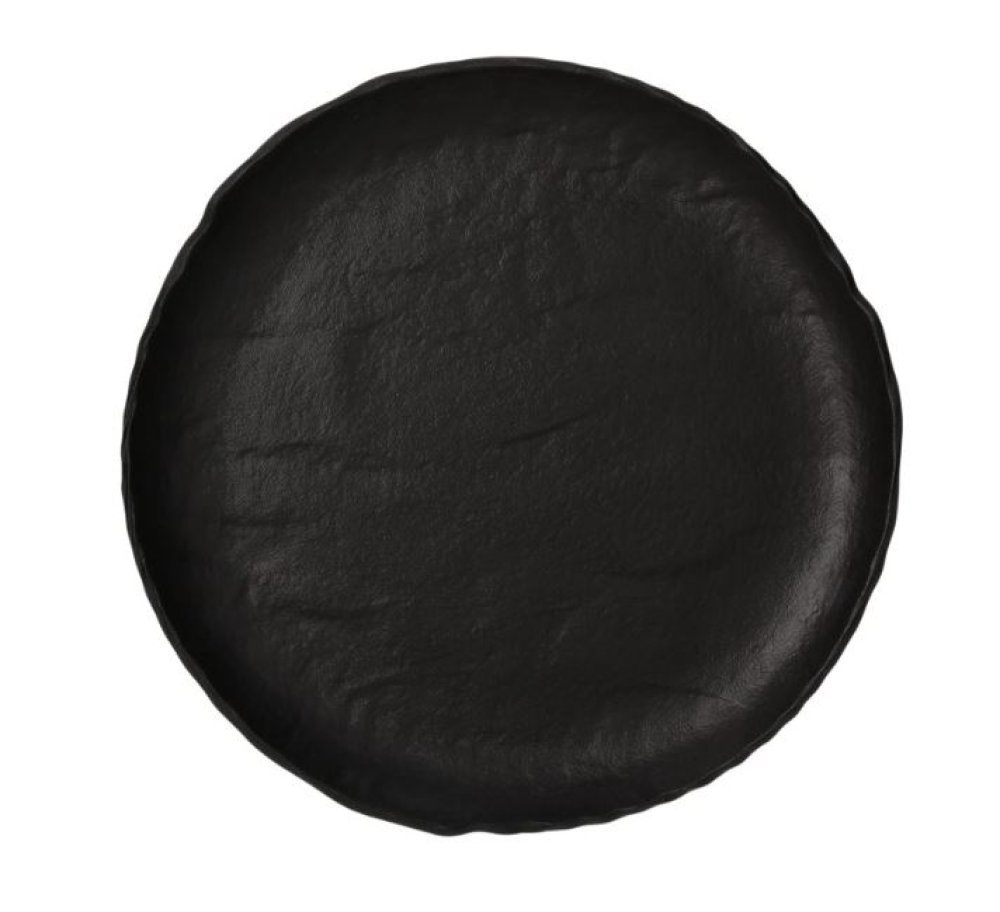 Flacher Teller Tognana Vulcania Schwarz Ø28cm 6 Set