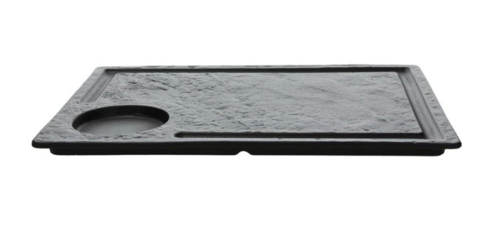 Flat plate Tognana Vulcania Black 33x24cm 6 set