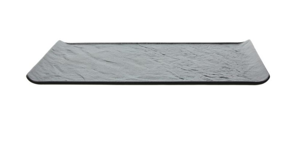 Flat plate Tognana Vulcania Black 33.5x20.5cm 6 set