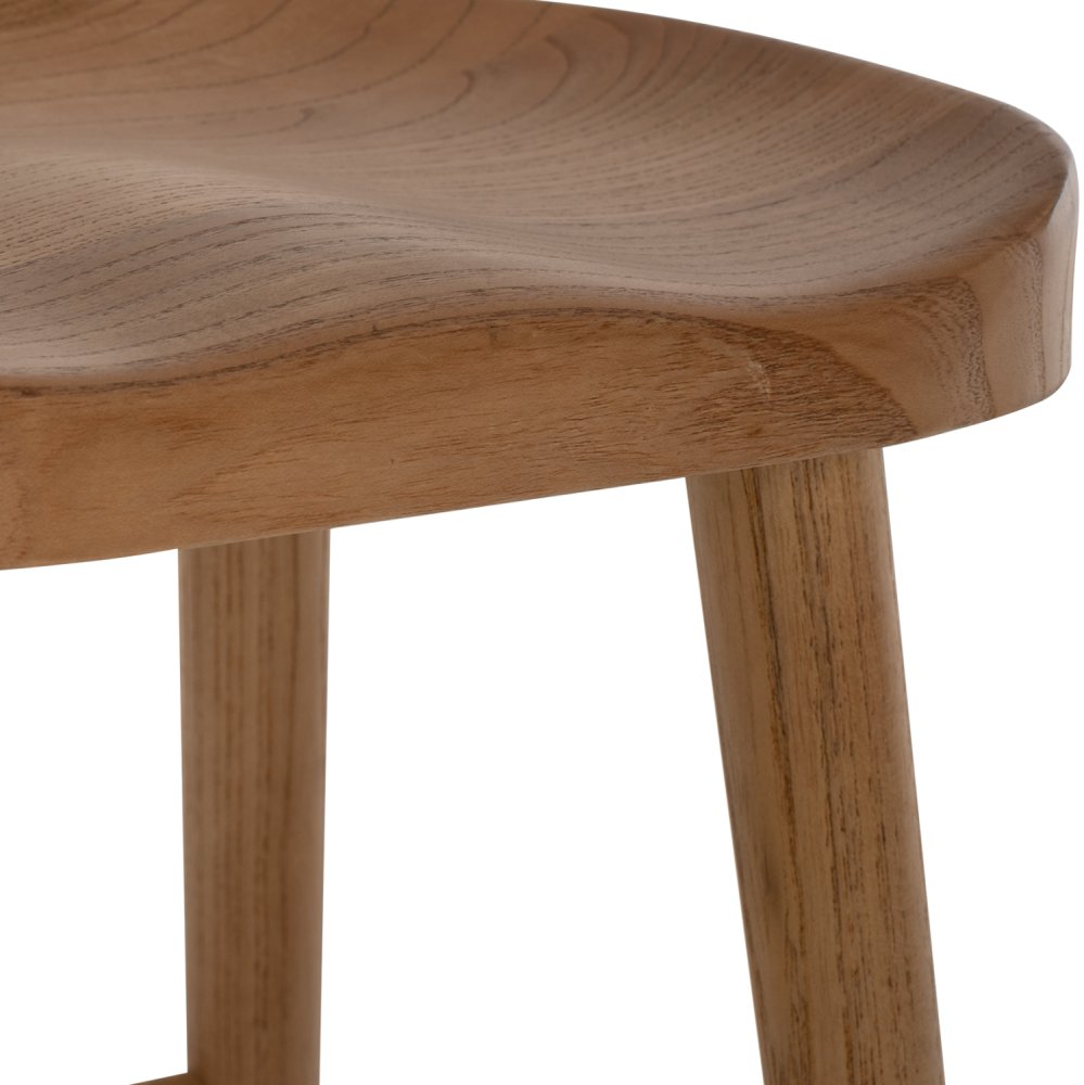 HOCKER AUS NATURHOLZ 40X37X65cm