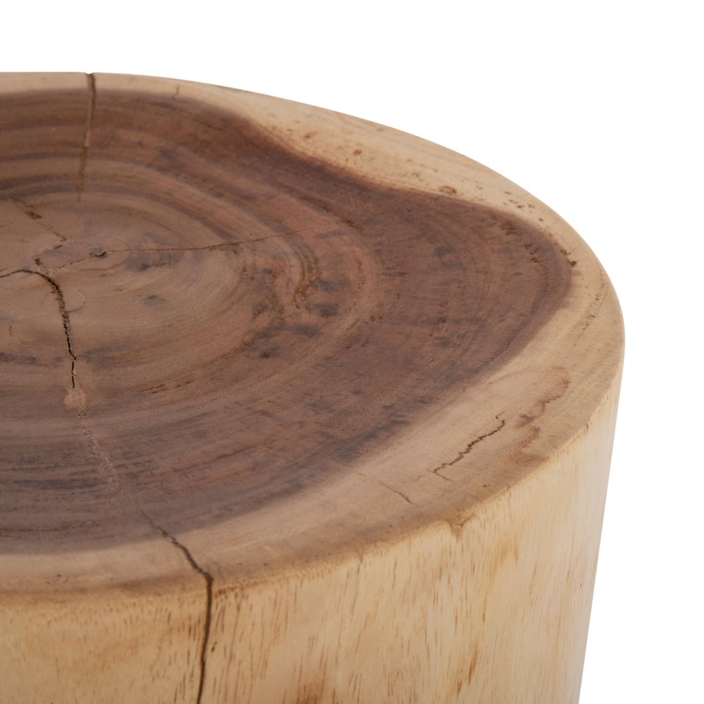 STOOL ONYX SOLID SUAR WOOD IN NATURAL COLOR-CLAW SHAPE Φ30Χ40Hcm