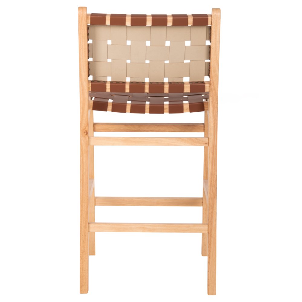 BARHOCKER FELIPE MITTELHÖHEM TOON HOLZ IN NATURFARBE-BRAUN PU 45x47x94cm