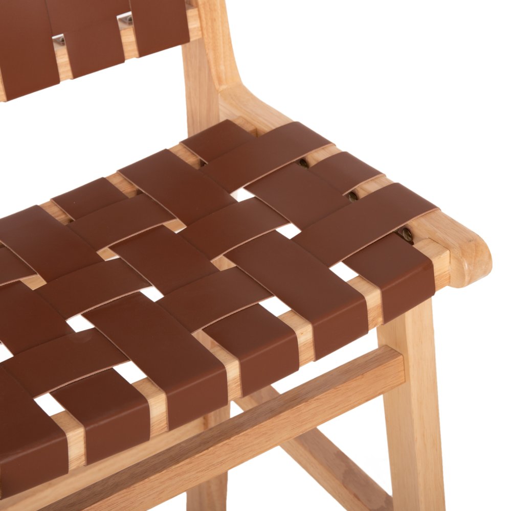 BARHOCKER FELIPE MITTELHÖHEM TOON HOLZ IN NATURFARBE-BRAUN PU 45x47x94cm