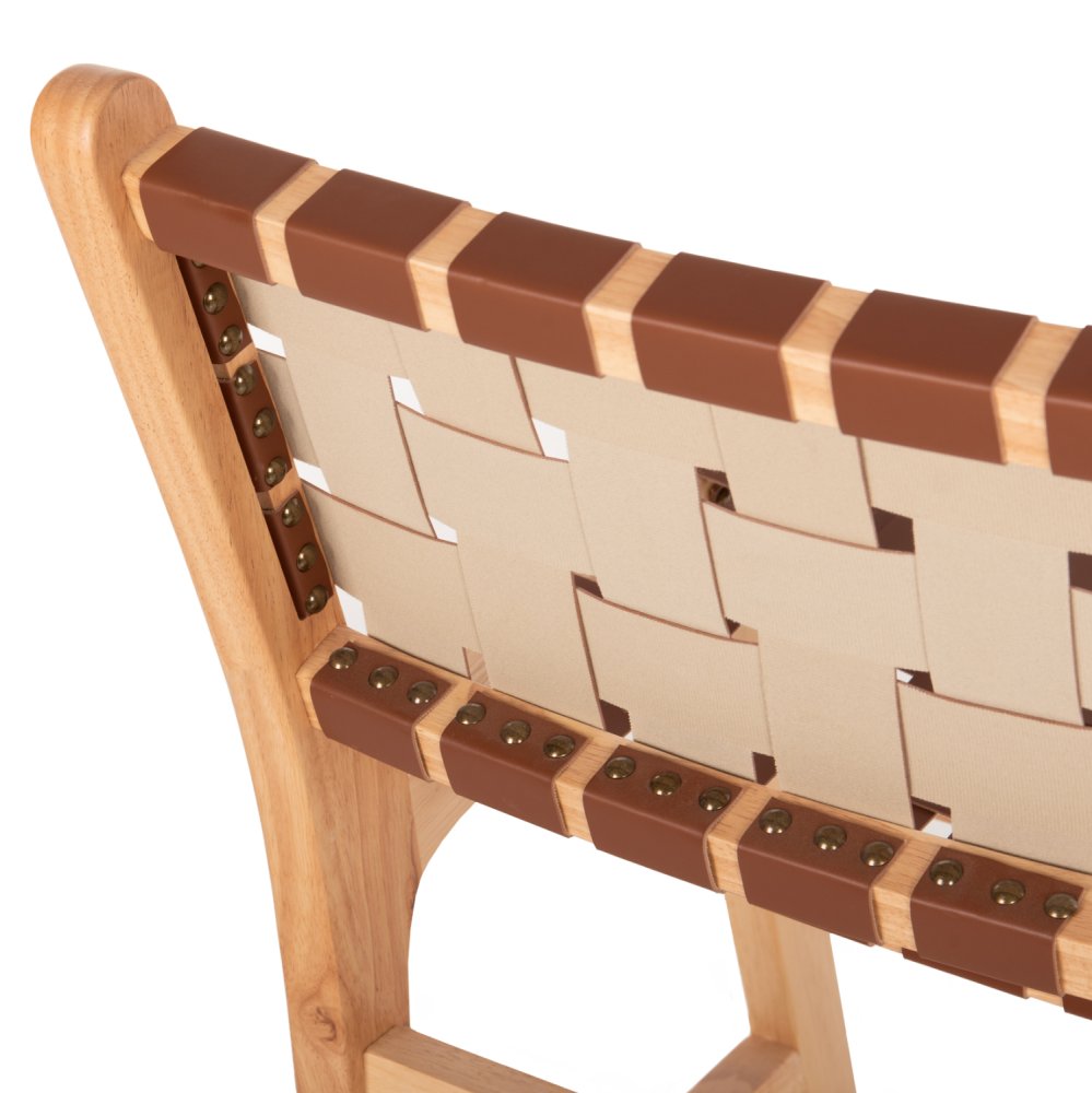 BARHOCKER FELIPE MITTELHÖHEM TOON HOLZ IN NATURFARBE-BRAUN PU 45x47x94cm