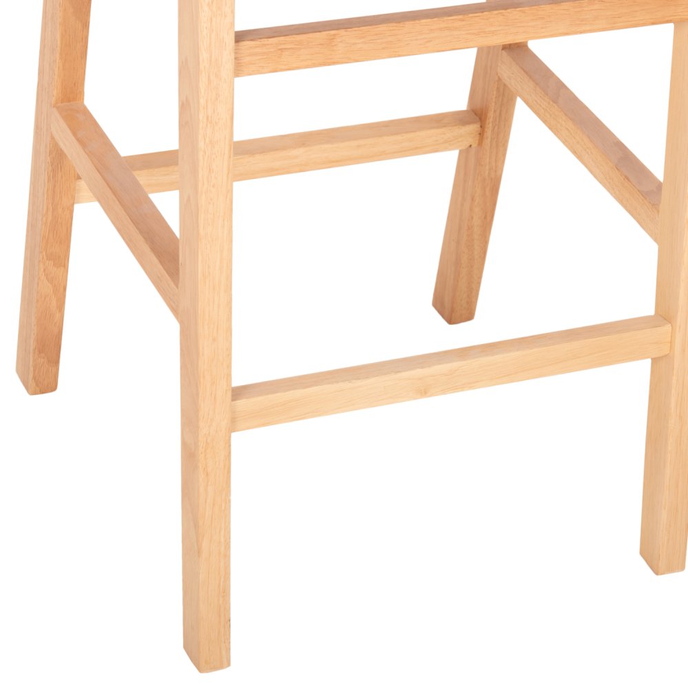 BARHOCKER FELIPE MITTELHÖHEM TOON HOLZ IN NATURFARBE-BRAUN PU 45x47x94cm