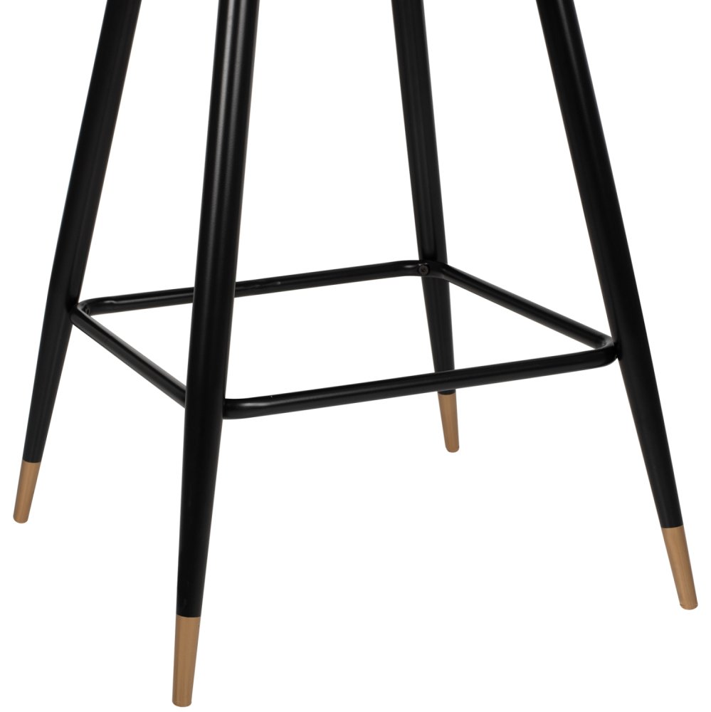MITTELHOHER HOCKER VESNA AUS GRAUEM SAMT UND METALLGESTELL 50x50x90 cm
