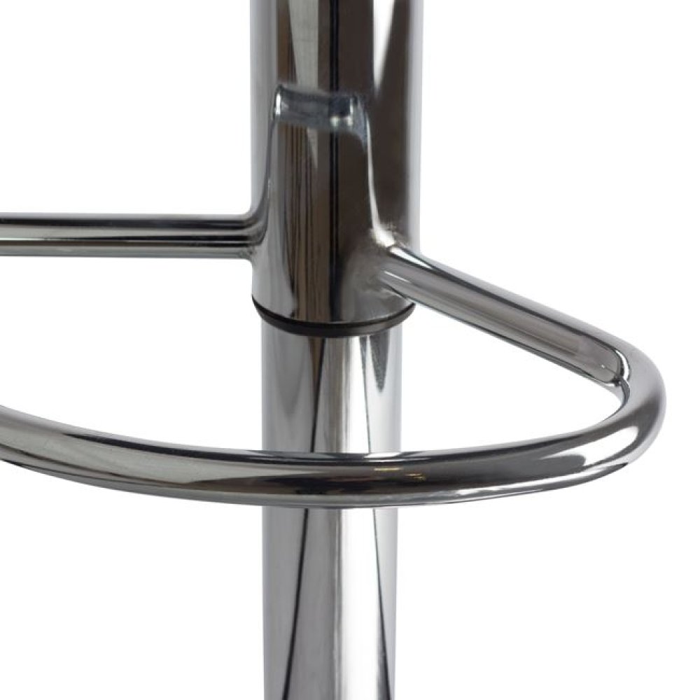 Modern bar stool without backrest in red